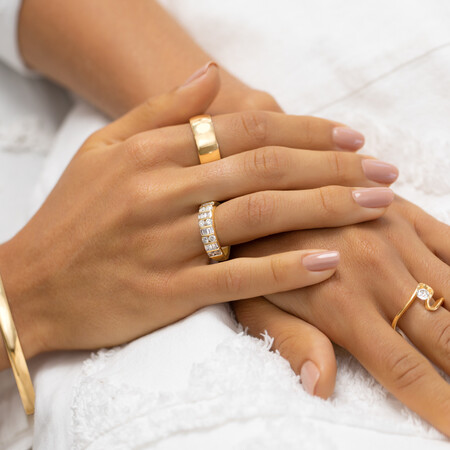 8mm Barrel Ring in 10kt Yellow Gold 8mm Barrel Ring in 10kt Yellow Gold