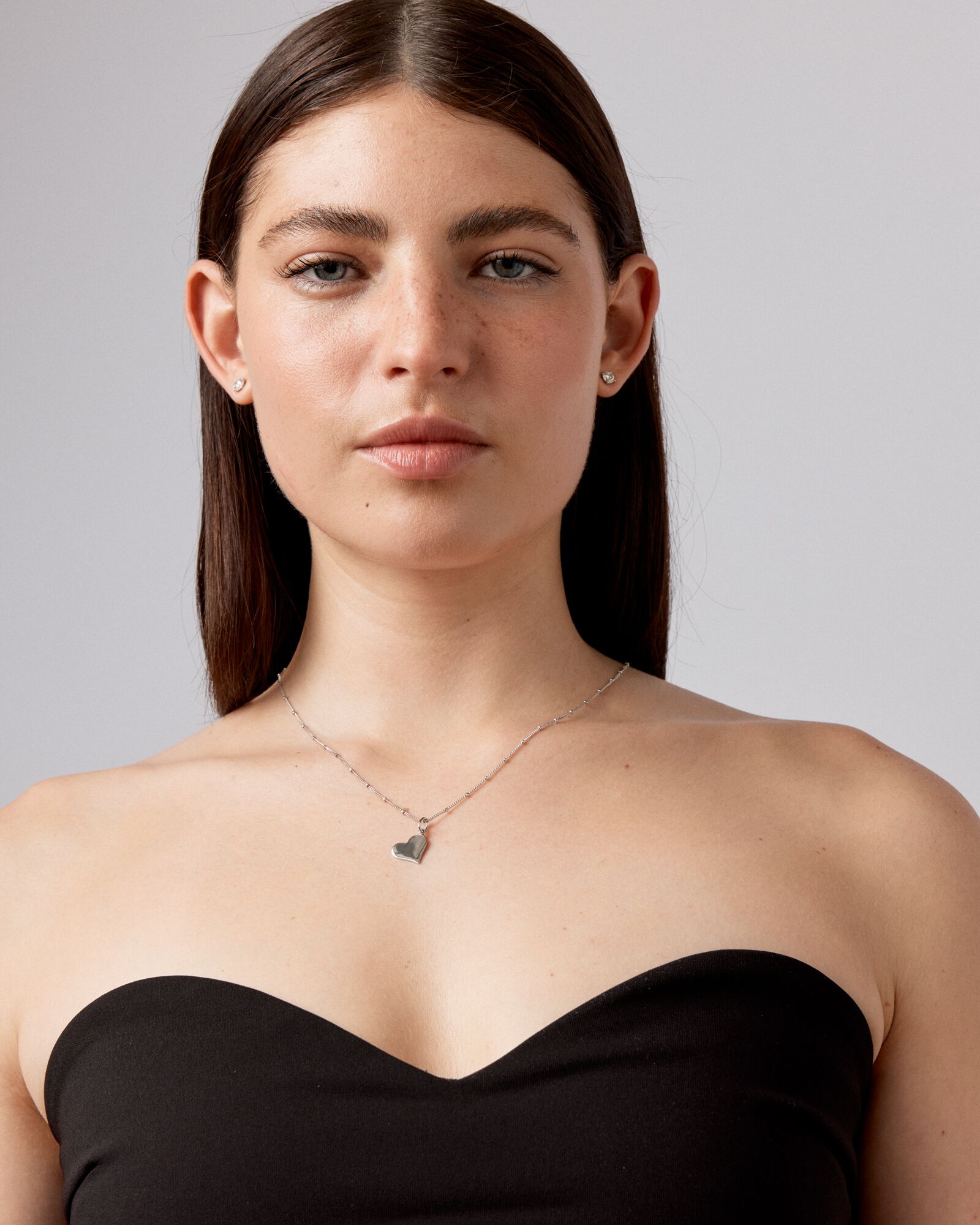 Engravable Love Heart Pendant in Sterling Silver