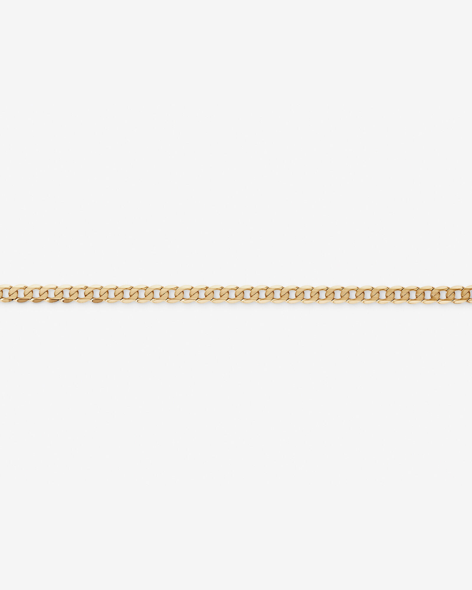 19cm (7.5") 3.75mm Flat Beveled Curb Bracelet in 10kt Yellow Gold