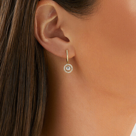 Everlight Earrings with 1/2 Carat TW of Diamonds in 10kt Yellow Gold Everlight Earrings with 1/2 Carat TW of Diamonds in 10kt Yellow Gold