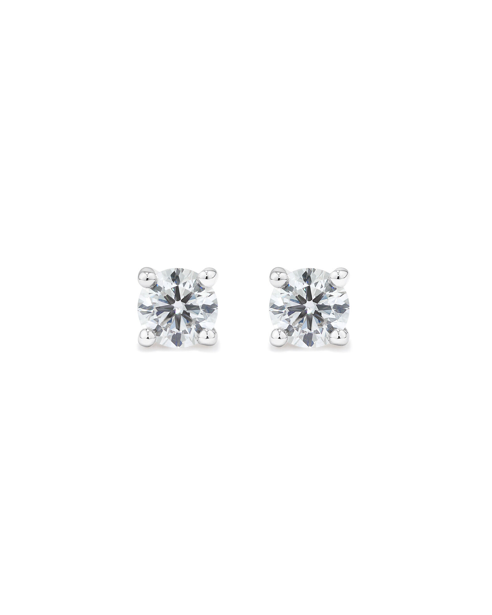 Lume Lab Round Halo Pendant and Stud Earrings Box Set with 0.63 Carat TW of Laboratory-Grown Diamonds in Sterling Silver