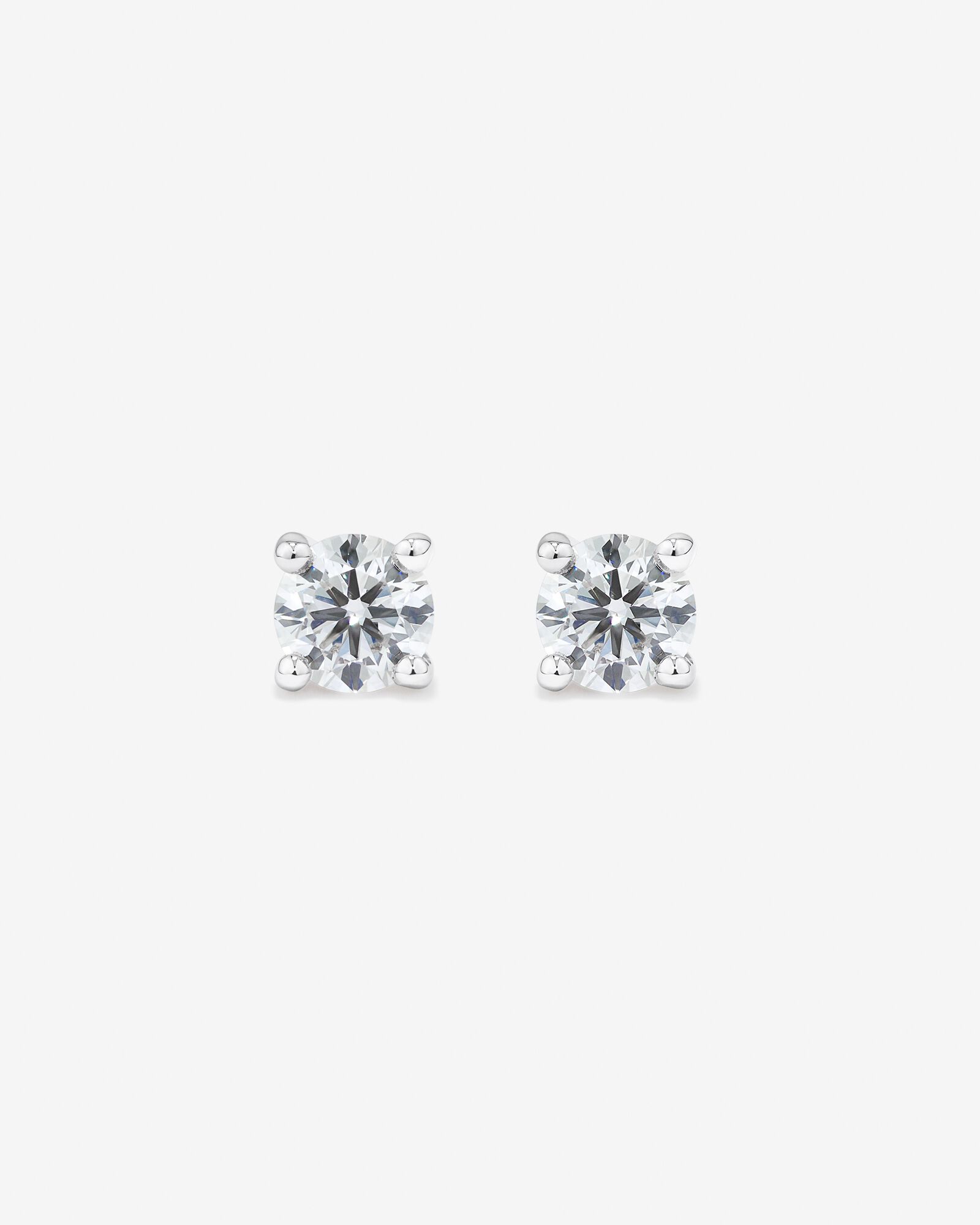 Lume Lab Round Halo Pendant and Stud Earrings Box Set with 0.63 Carat TW of Laboratory-Grown Diamonds in Sterling Silver