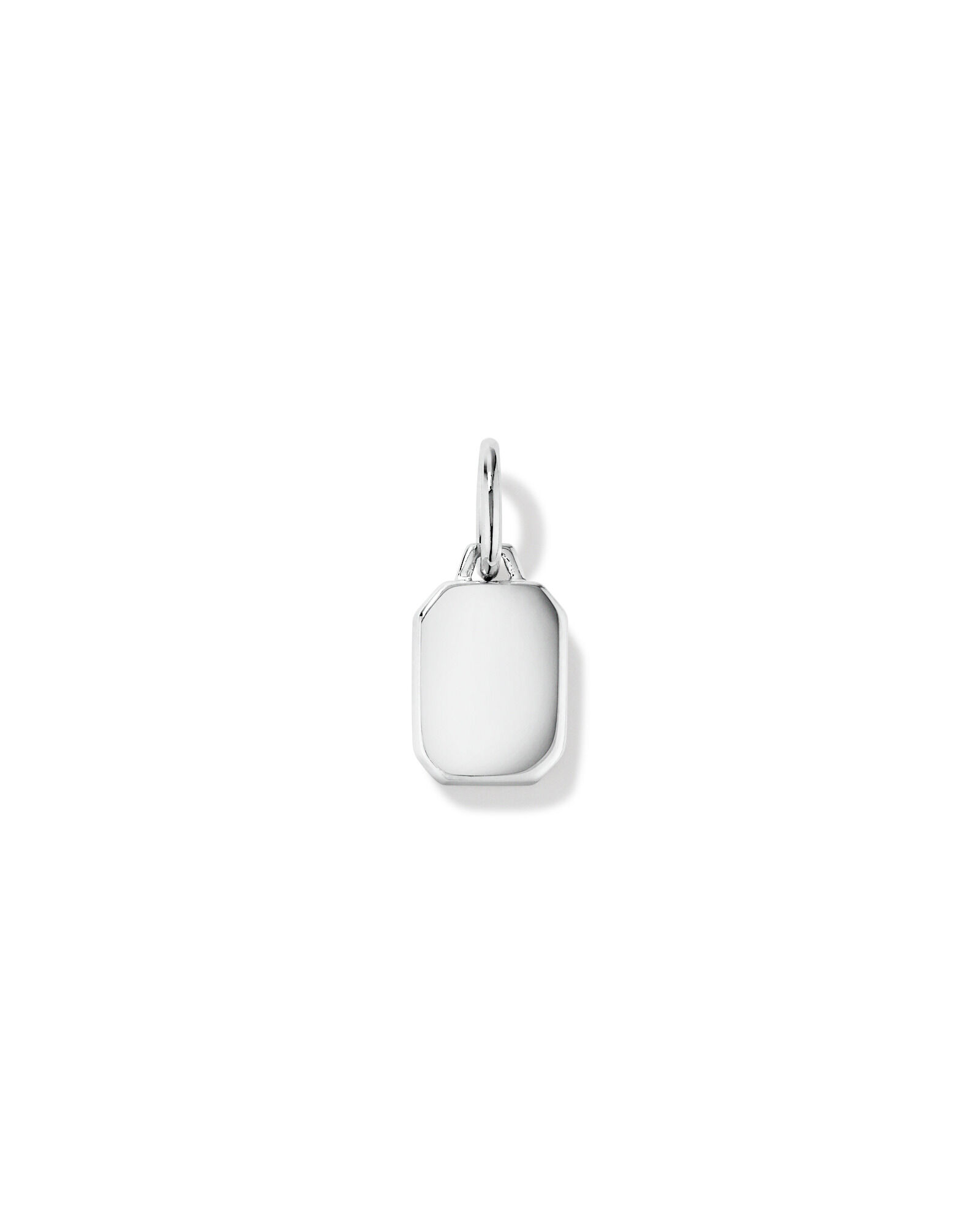Letter K Mother of Pearl Initial Pendant Sterling Silver