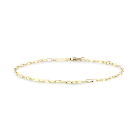 Paperclip Bracelet In 10kt Yellow Gold Paperclip Bracelet In 10kt Yellow Gold