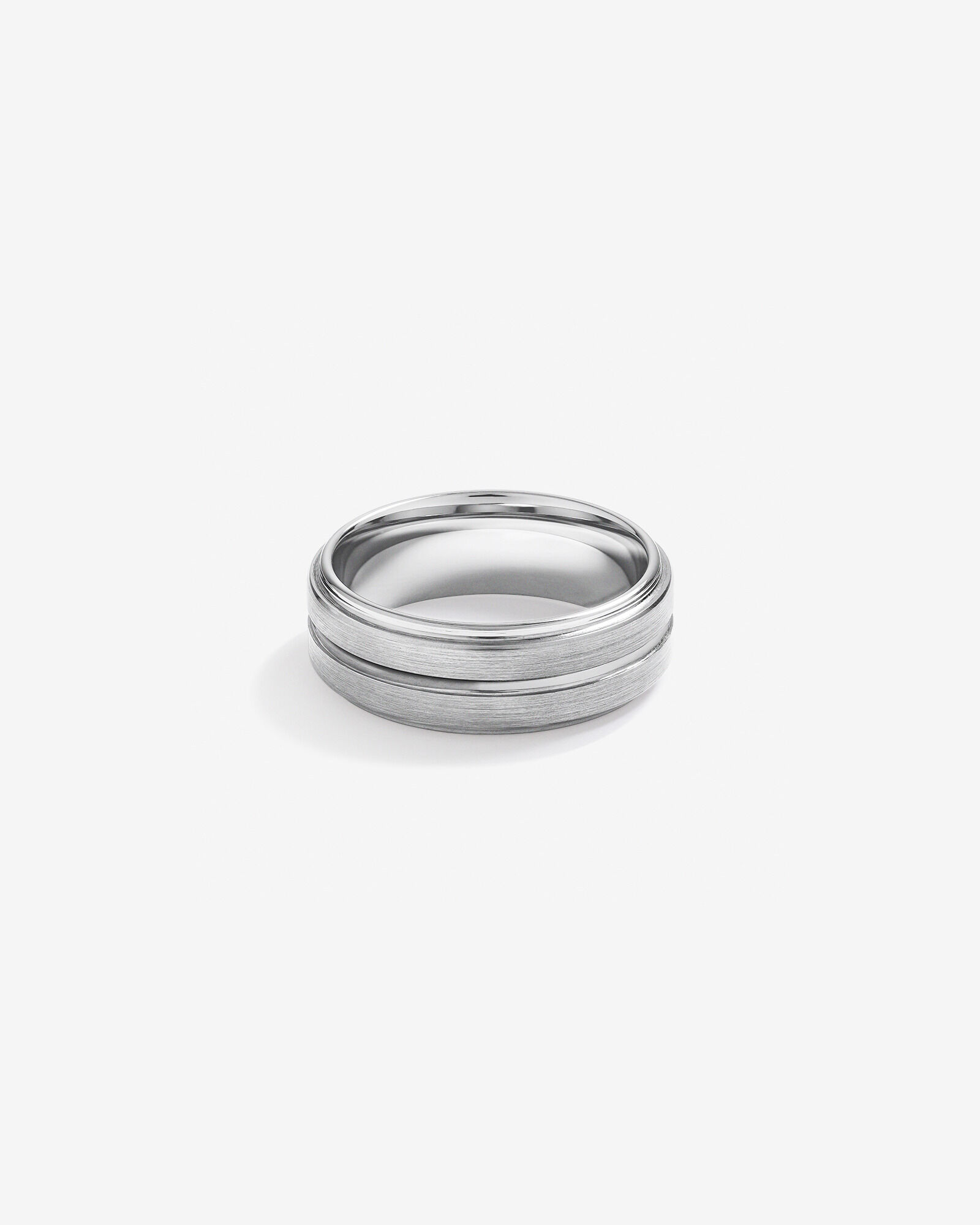8mm Patterned Wedding Band Tungsten