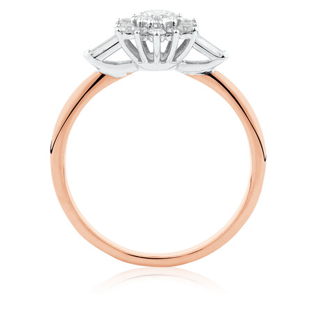Evermore Engagement Ring with 1/2 Carat TW of Diamonds in 10kt Rose & White Gold Evermore Engagement Ring with 1/2 Carat TW of Diamonds in 10kt Rose & White Gold