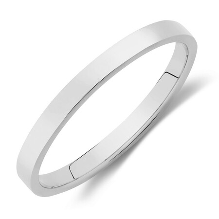 Lite Half Round Wedding Band in 10kt White Gold Lite Half Round Wedding Band in 10kt White Gold