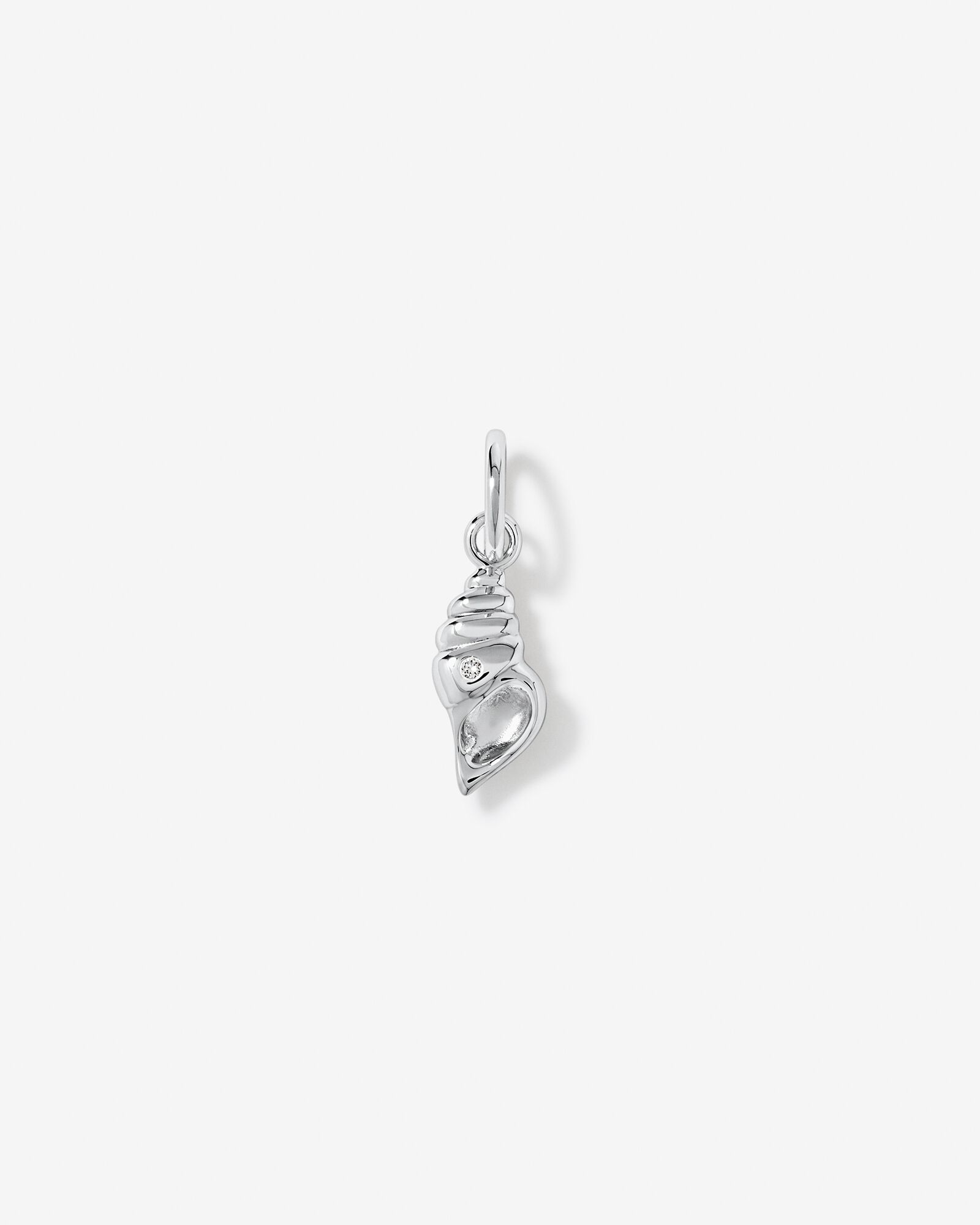 Conch Shell Pendant in Sterling Silver