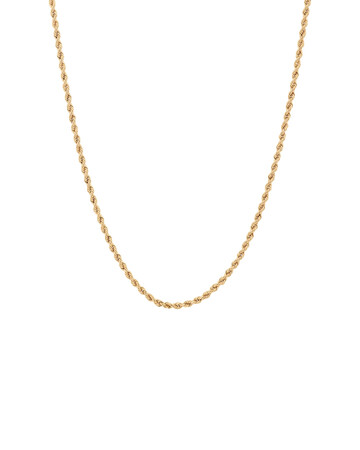 55cm (22") Hollow Rope Chain in 10kt Yellow Gold 55cm (22") Hollow Rope Chain in 10kt Yellow Gold