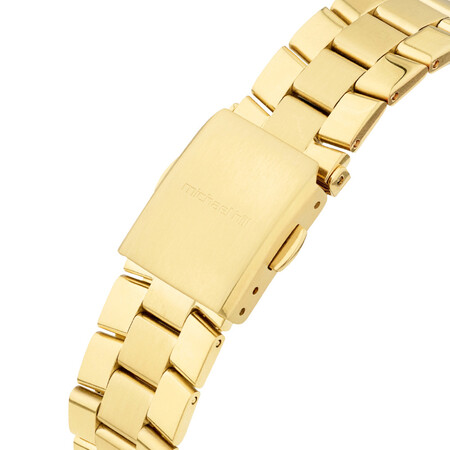 Automatic Skeleton Watch In Gold Tone Stainless Steel Automatic Skeleton Watch In Gold Tone Stainless Steel