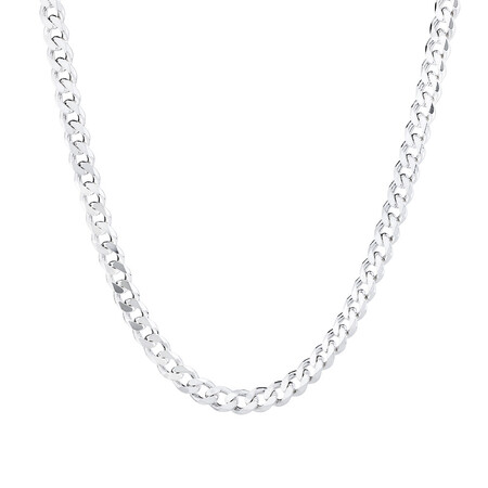 55cm (22") Curb Chain in Sterling Silver 55cm (22") Curb Chain in Sterling Silver