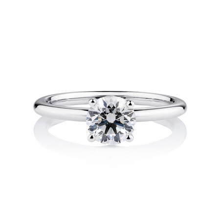 Laboratory-Created 1 Carat Diamond Ring in 14kt White Gold Laboratory-Created 1 Carat Diamond Ring in 14kt White Gold