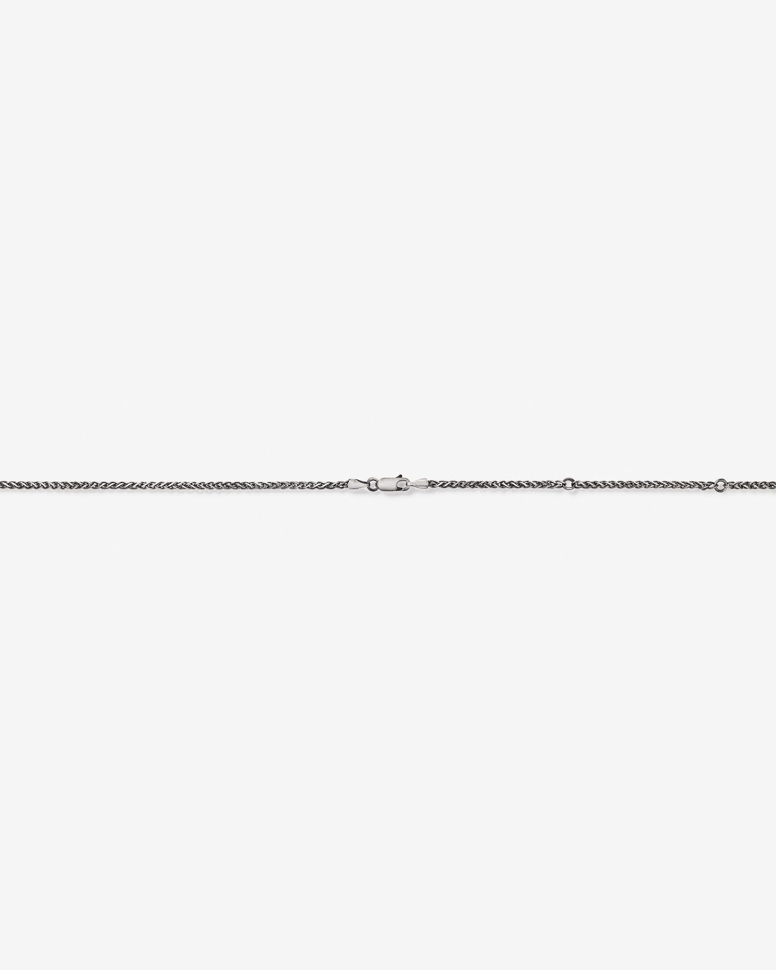 Chaîne en argent sterling oxydé de 65 cm (25 po)