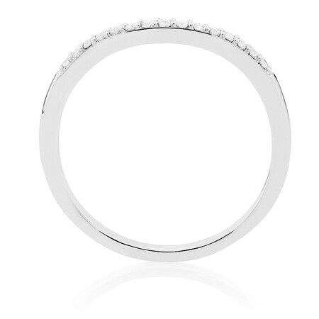 Wedding Band with Diamonds in 18kt White Gold Wedding Band with Diamonds in 18kt White Gold