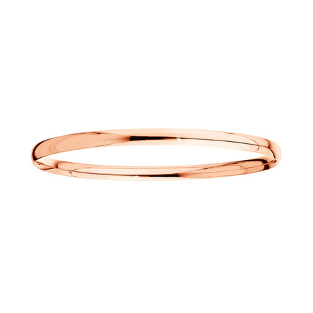 Oval Bangle in 10kt Rose Gold Oval Bangle in 10kt Rose Gold