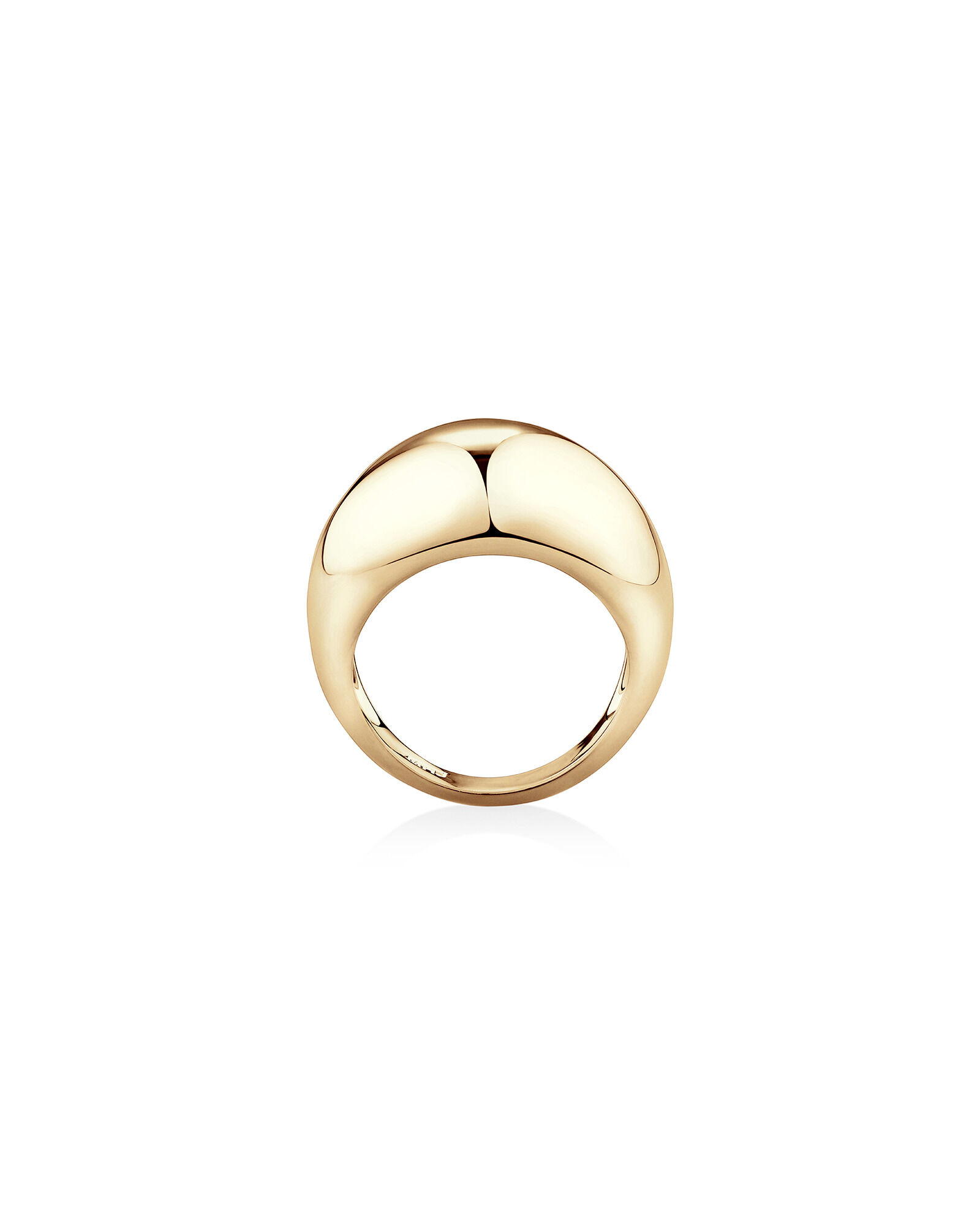 Wide Dome Ring in 10kt Yellow Gold