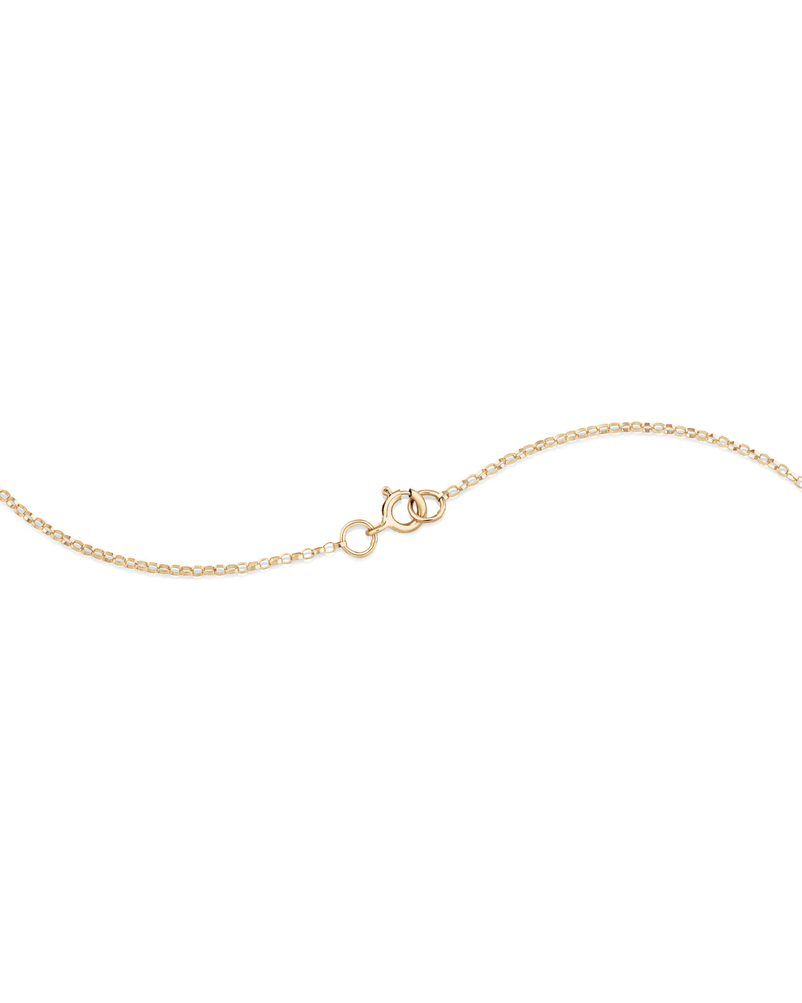 "U" Initial Necklace with 0.10 Carat TW of Diamonds in 10kt Yellow Gold