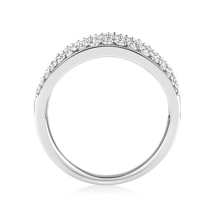 Pave Classic Ring with 1.50 Carat TW Diamond in 14kt White Gold Pave Classic Ring with 1.50 Carat TW Diamond in 14kt White Gold