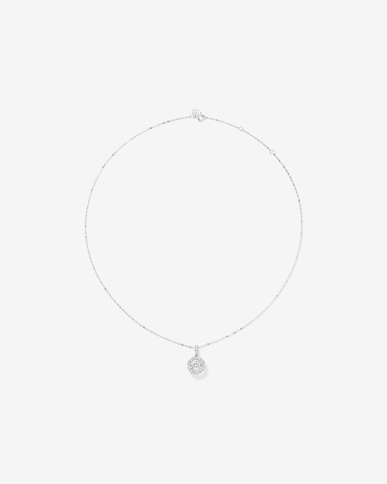 Lume Lab Round Pendant with 1.00 Carat TW of Laboratory-Grown Diamonds in 10kt Gold