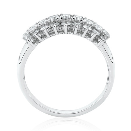 Ring with 1 Carat TW of Diamonds in 10kt White Gold Ring with 1 Carat TW of Diamonds in 10kt White Gold