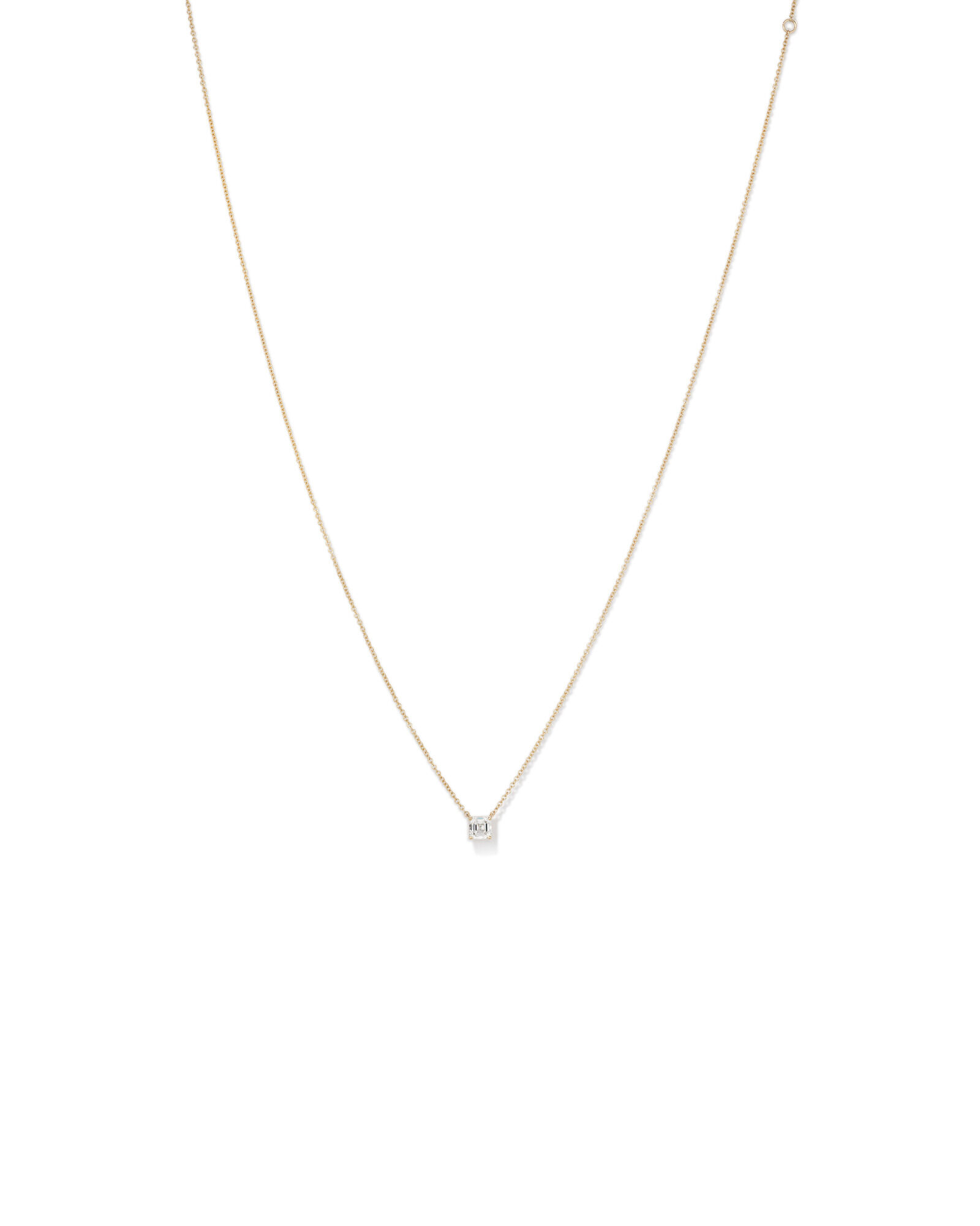 Single solitaire diamond pendant top