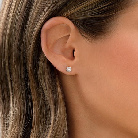Certified Stud Earrings with 0.71 Carat TW of Diamonds in 14kt White Gold Certified Stud Earrings with 0.71 Carat TW of Diamonds in 14kt White Gold