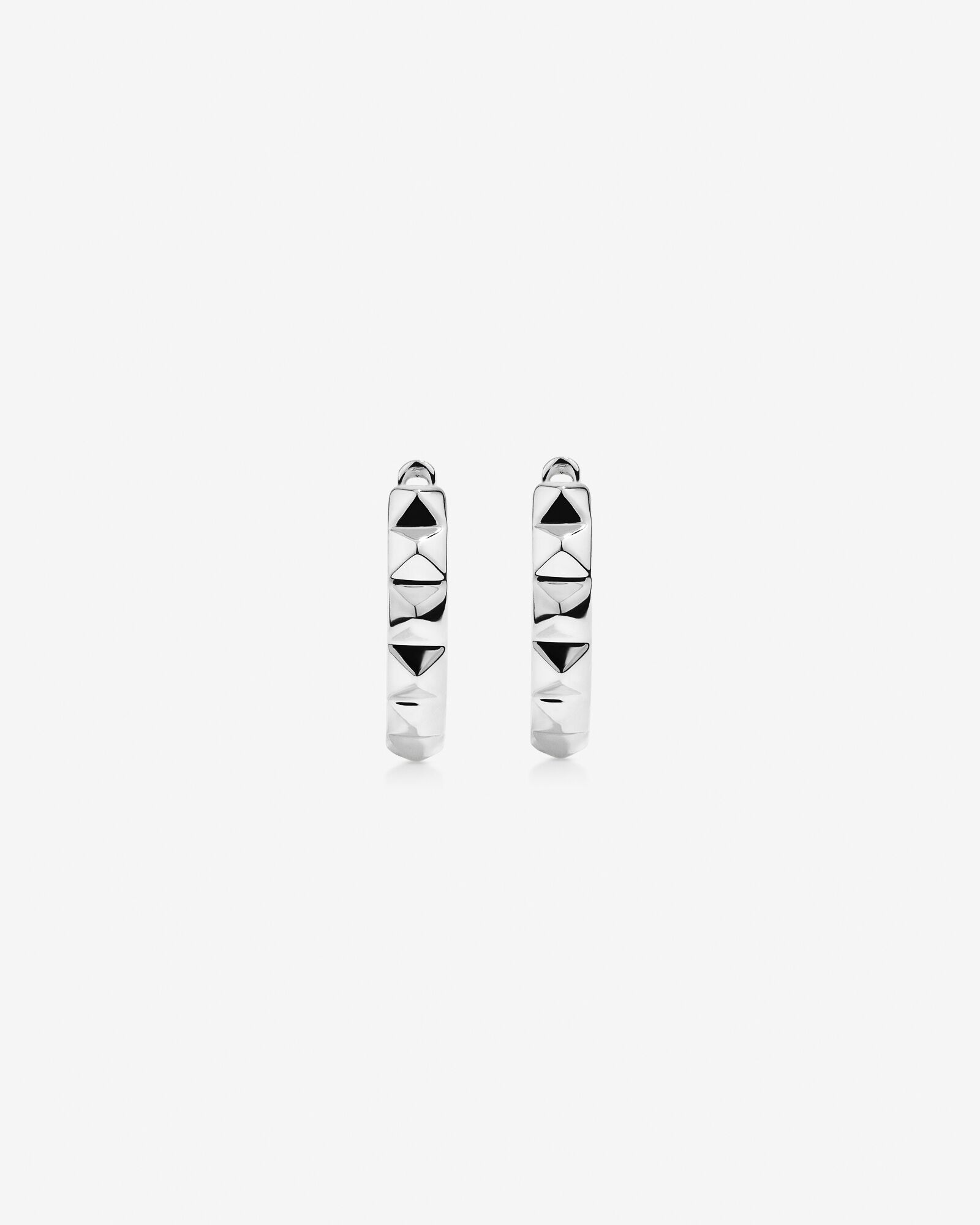 Signature Connect Huggie Earrings in Sterling Silver