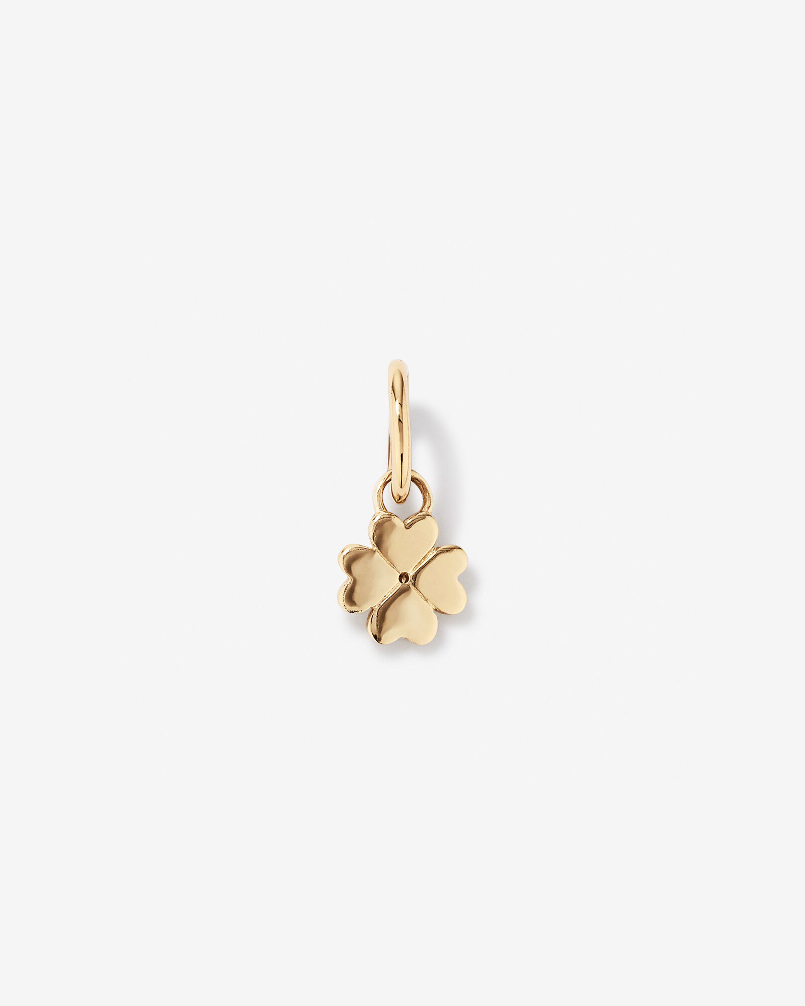 Diamond Accent Four Leaf Clover Pendant in 10kt Yellow Gold
