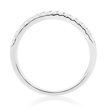 Wedding Band with 0.20 TW of Diamonds in 14kt White Gold Wedding Band with 0.20 TW of Diamonds in 14kt White Gold