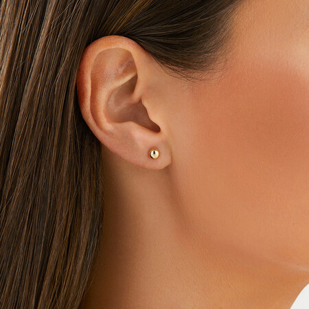 5mm Ball Stud Earrings in 10kt Yellow Gold 5mm Ball Stud Earrings in 10kt Yellow Gold