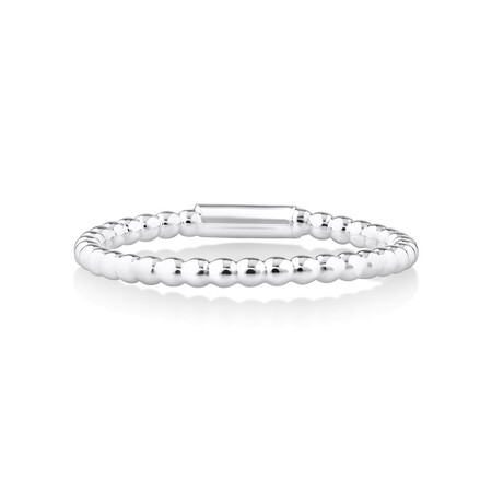 Bead Stacker Ring in Sterling Silver Bead Stacker Ring in Sterling Silver
