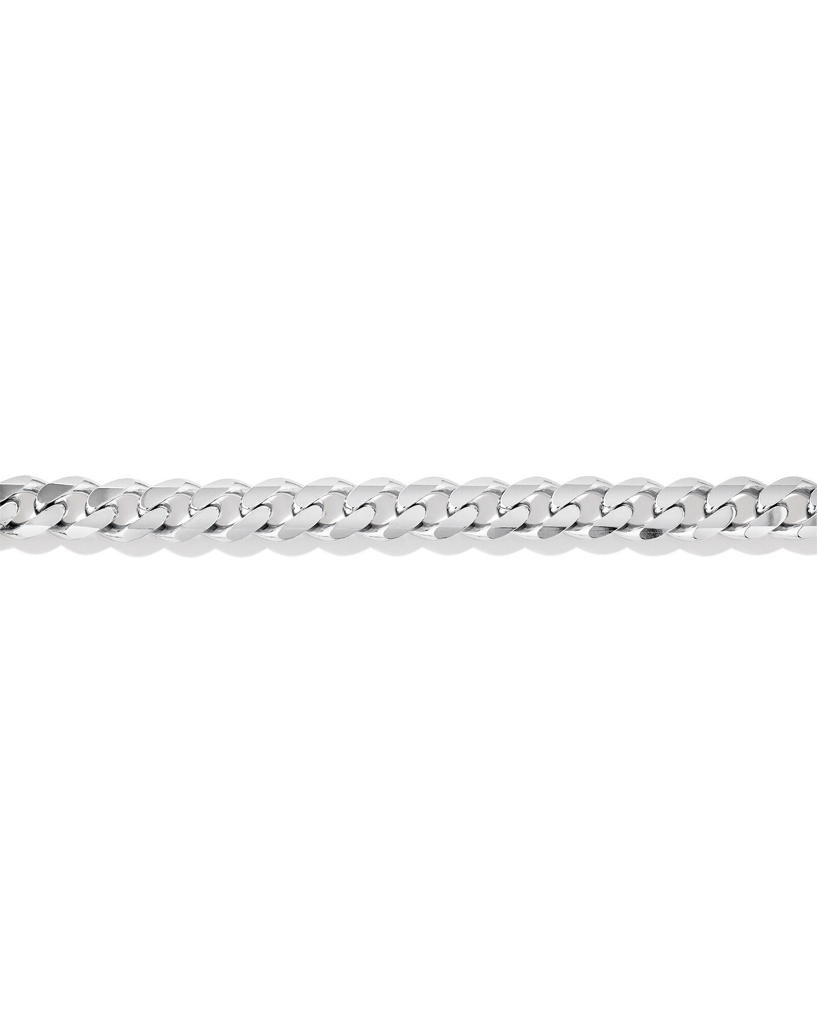 13mm Curb Bracelet  in Sterling Silver