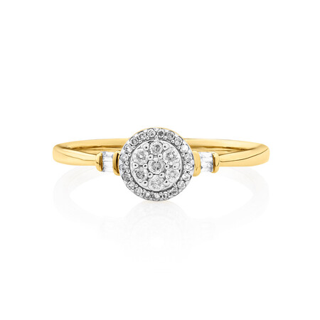 Evermore Promise Ring with 0.15 Carat TW of Diamonds in 10kt Yellow Gold Evermore Promise Ring with 0.15 Carat TW of Diamonds in 10kt Yellow Gold