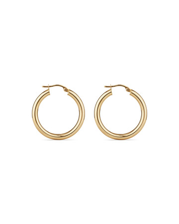 25mm Hoop Earrings in 10kt Yellow Gold 25mm Hoop Earrings in 10kt Yellow Gold
