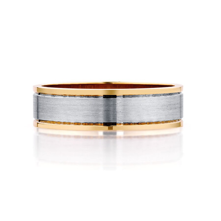 Wedding Band in 10ct Yellow & White Gold Wedding Band in 10ct Yellow & White Gold