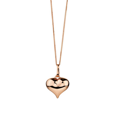 Heart Pendant in 10kt Rose Gold Heart Pendant in 10kt Rose Gold