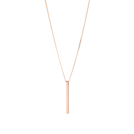 Vertical Bar Pendant in 10kt Rose Gold Vertical Bar Pendant in 10kt Rose Gold