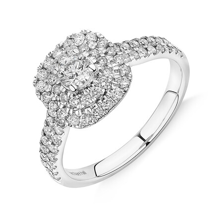 Evermore Bridal Set with 1 Carat TW of Diamonds in 14kt White Gold Evermore Bridal Set with 1 Carat TW of Diamonds in 14kt White Gold