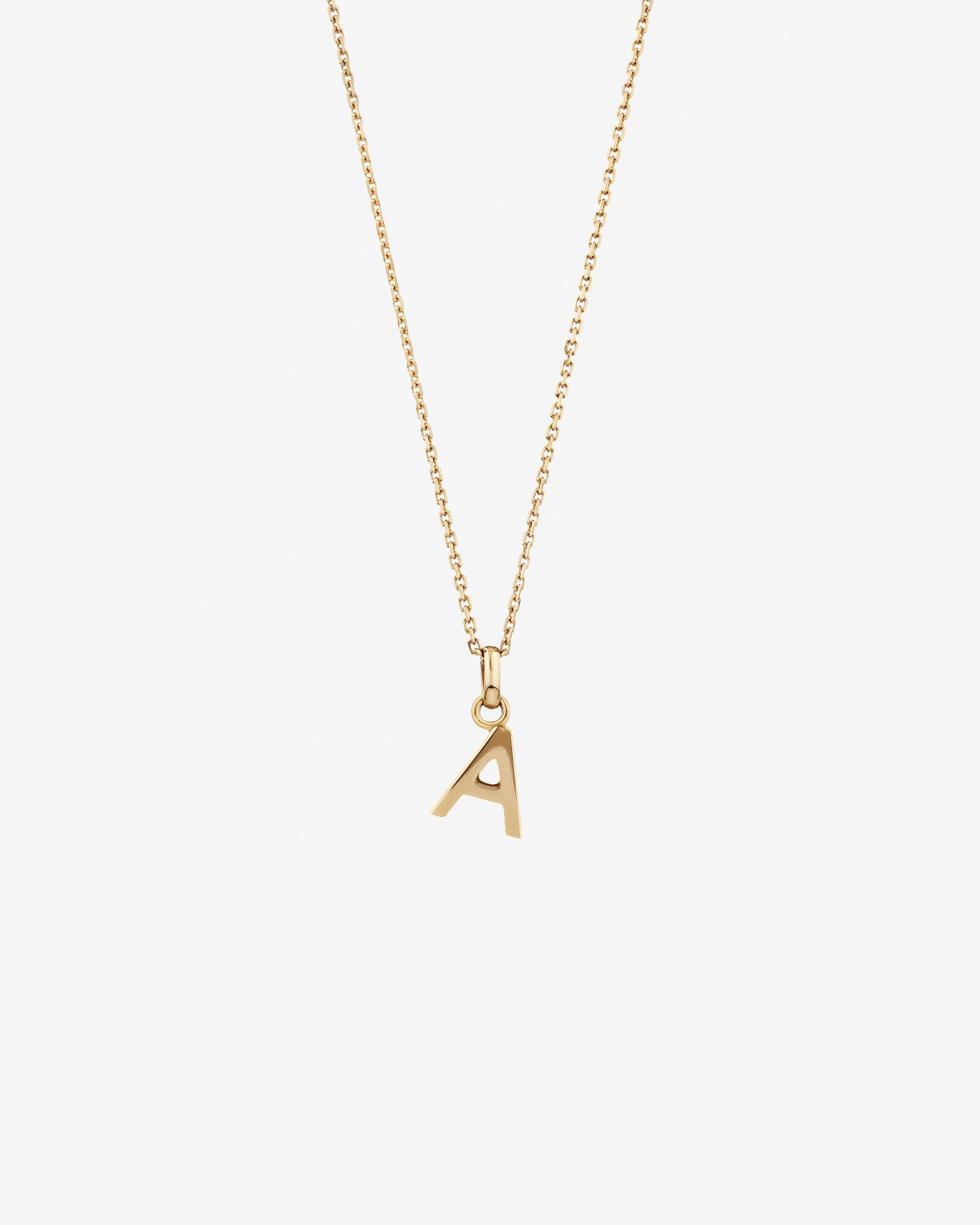 A Initial Pendant in 10kt Yellow Gold