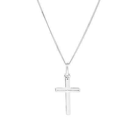 Cross Pendant in 10kt White Gold Cross Pendant in 10kt White Gold