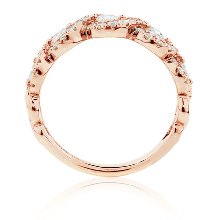 Ring with 1 Carat TW of Diamonds in 14kt Rose Gold Ring with 1 Carat TW of Diamonds in 14kt Rose Gold