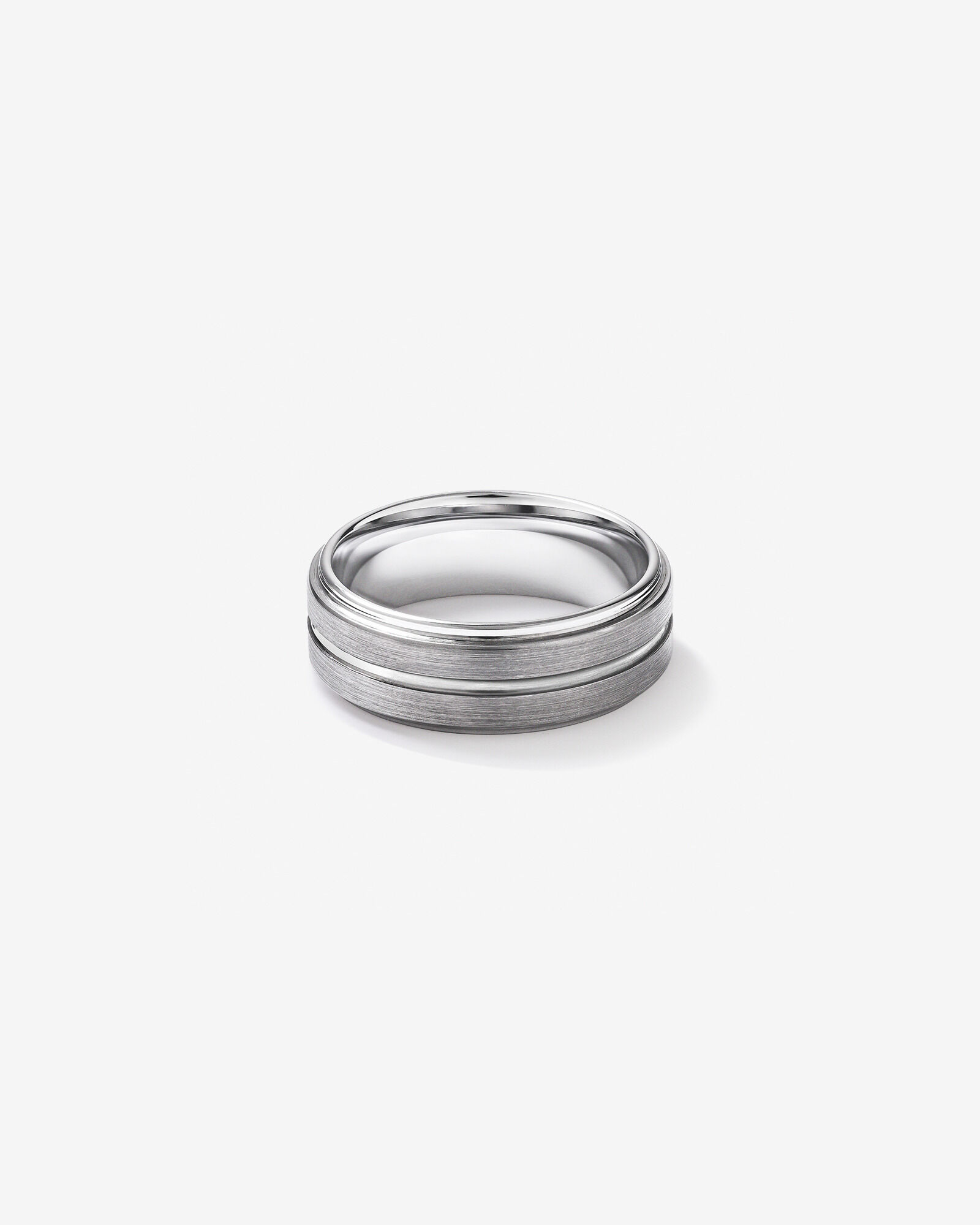 8mm Patterned Wedding Band Tungsten