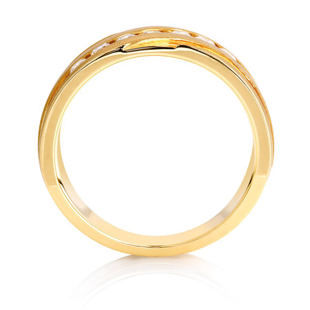 Men's Ring with 1/2 Carat TW of Diamonds in 10kt Yellow Gold Men's Ring with 1/2 Carat TW of Diamonds in 10kt Yellow Gold