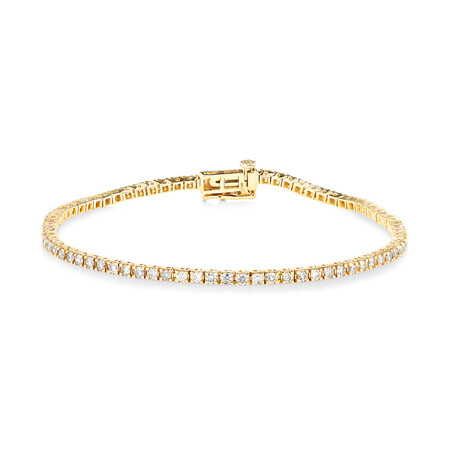 18.5cm (7.2") Tennis Bracelet with 2.00 Carat TW Diamonds in 10kt Yellow Gold 18.5cm (7.2") Tennis Bracelet with 2.00 Carat TW Diamonds in 10kt Yellow Gold