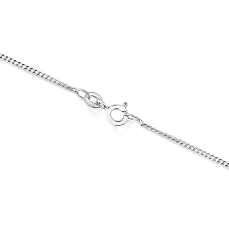 55cm (22") 1mm-1.5mm Width Curb Chain in Sterling Silver 55cm (22") 1mm-1.5mm Width Curb Chain in Sterling Silver