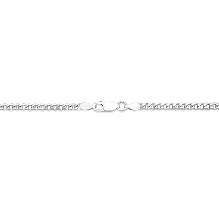 55cm (22") 2.5mm-3mm Width Curb Chain in Sterling Silver 55cm (22") 2.5mm-3mm Width Curb Chain in Sterling Silver