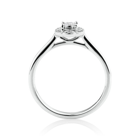 Promise Ring with 0.12 Carat TW of Diamonds in 10kt White Gold Promise Ring with 0.12 Carat TW of Diamonds in 10kt White Gold