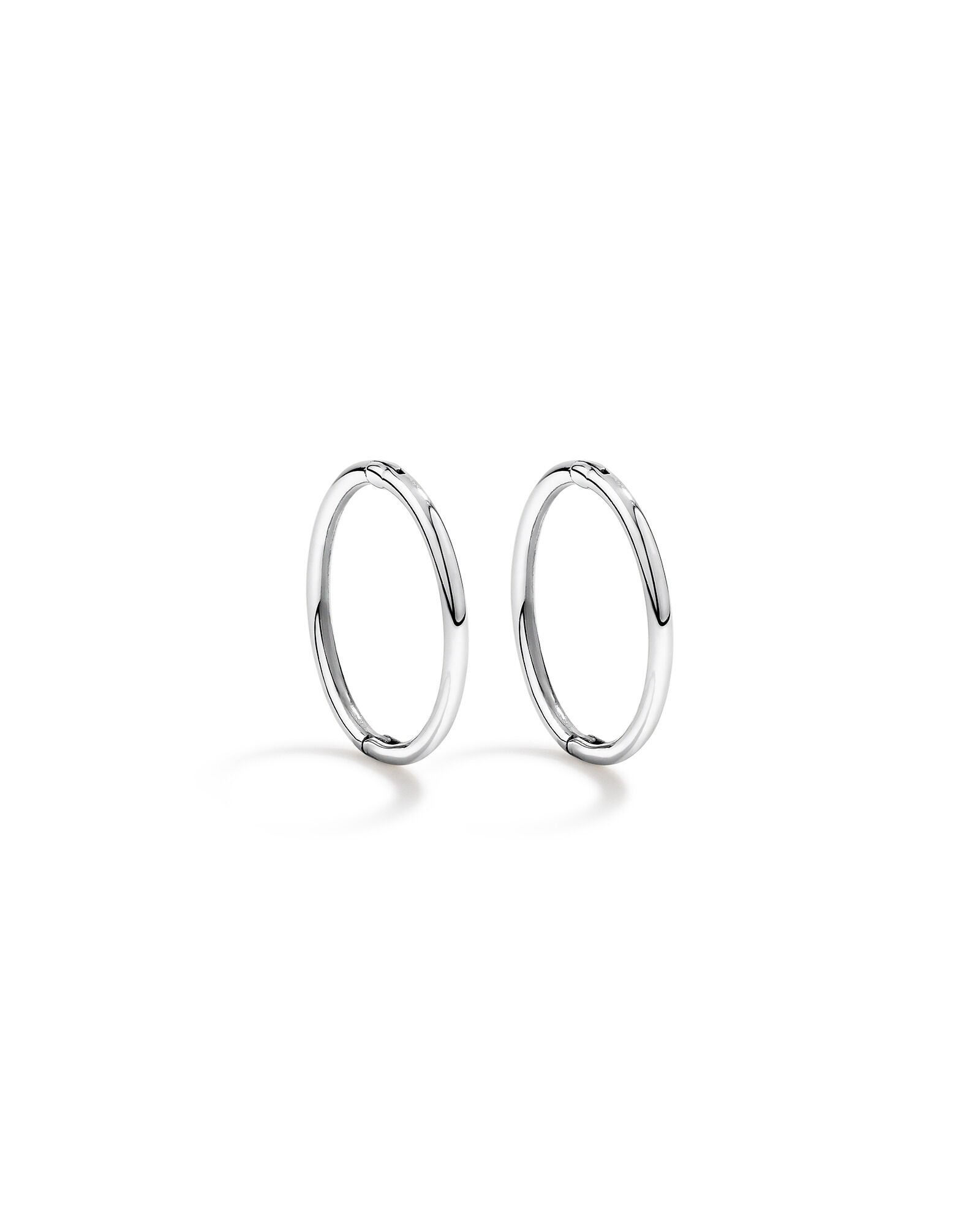 12mm Sleeper Earrings 10kt White Gold
