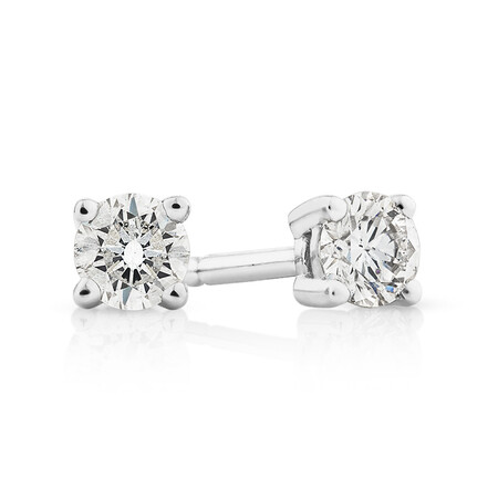 Classic Stud Earrings with 0.23 Carat TW of Diamonds in 10kt White Gold Classic Stud Earrings with 0.23 Carat TW of Diamonds in 10kt White Gold