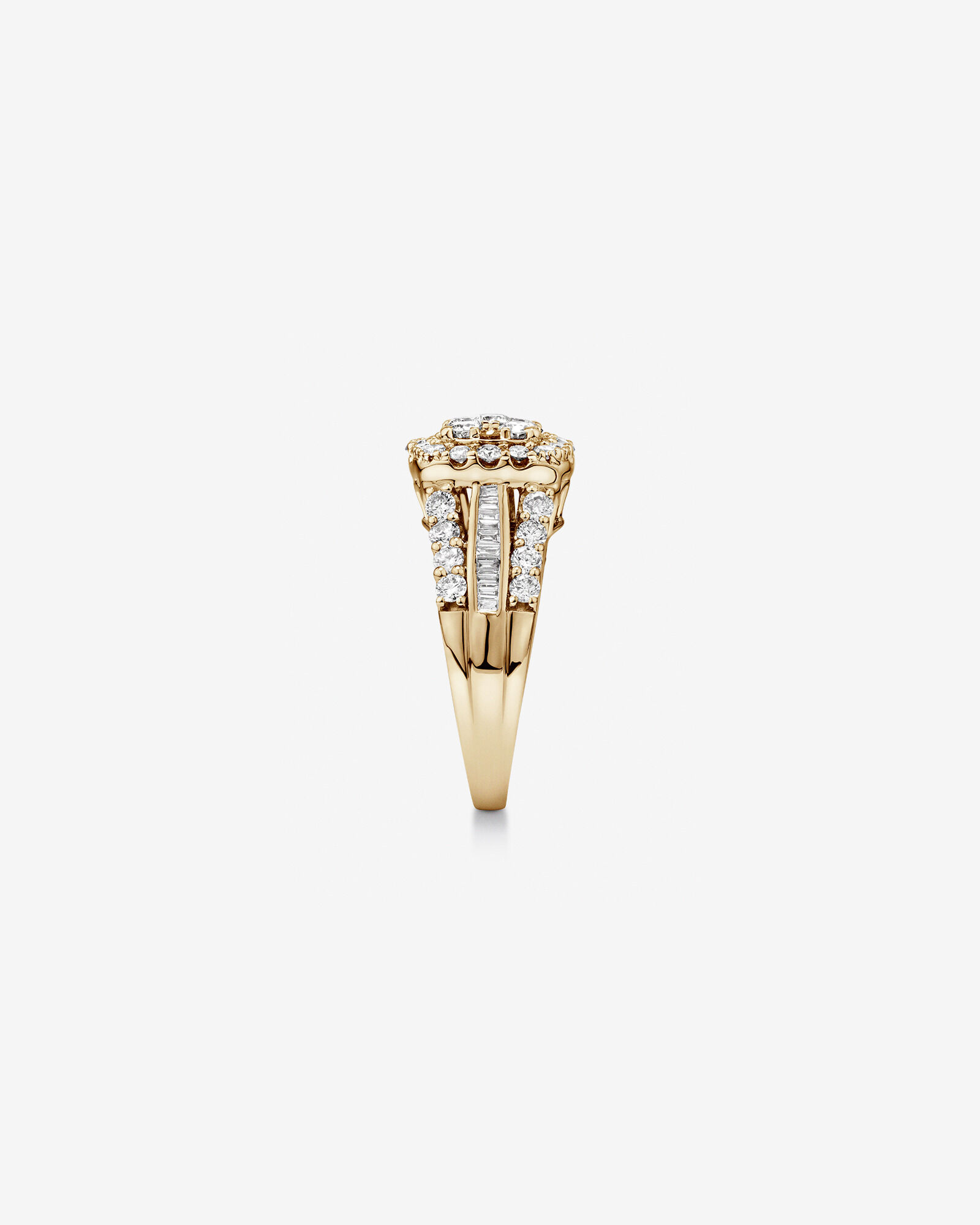Engagement Ring with 1.50 Carat TW of Diamonds in 14kt Yellow Gold